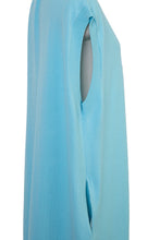 画像をギャラリービューアに読み込む, Cashmere Knit Nosleeve V Neck Dress | Sea Blue