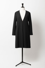 Load image into Gallery viewer, V Neck Wool Coat | Noir