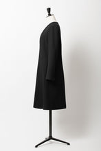 Load image into Gallery viewer, V Neck Wool Coat | Noir