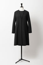 Load image into Gallery viewer, V Neck Wool Coat | Noir