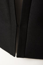 Load image into Gallery viewer, Collarless Shaped Jacket | Noir
