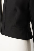 Load image into Gallery viewer, Collarless Shaped Jacket | Noir