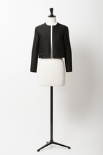 Load image into Gallery viewer, Collarless Short Jacket | Noir