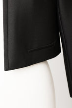Load image into Gallery viewer, Collarless Short Jacket | Noir