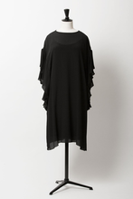 Load image into Gallery viewer, Ruffle Sleeve Dress | Noir