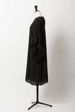 Load image into Gallery viewer, Ruffle Sleeve Dress | Noir