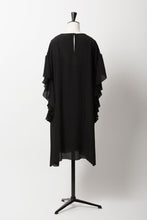 Load image into Gallery viewer, Ruffle Sleeve Dress | Noir