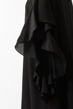 Load image into Gallery viewer, Ruffle Sleeve Dress | Noir