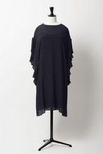 Load image into Gallery viewer, Ruffle Sleeve Dress | Midnight Blue