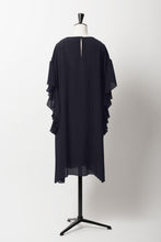 Load image into Gallery viewer, Ruffle Sleeve Dress | Midnight Blue