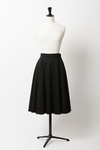 Load image into Gallery viewer, Wool Flare Skirt | Noir