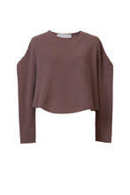 画像をギャラリービューアに読み込む, Cashmere A-Line Rib Top | Sand Beige