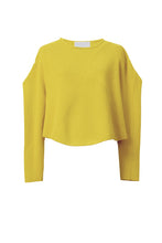 画像をギャラリービューアに読み込む, Cashmere A-Line Rib Top | Citrine