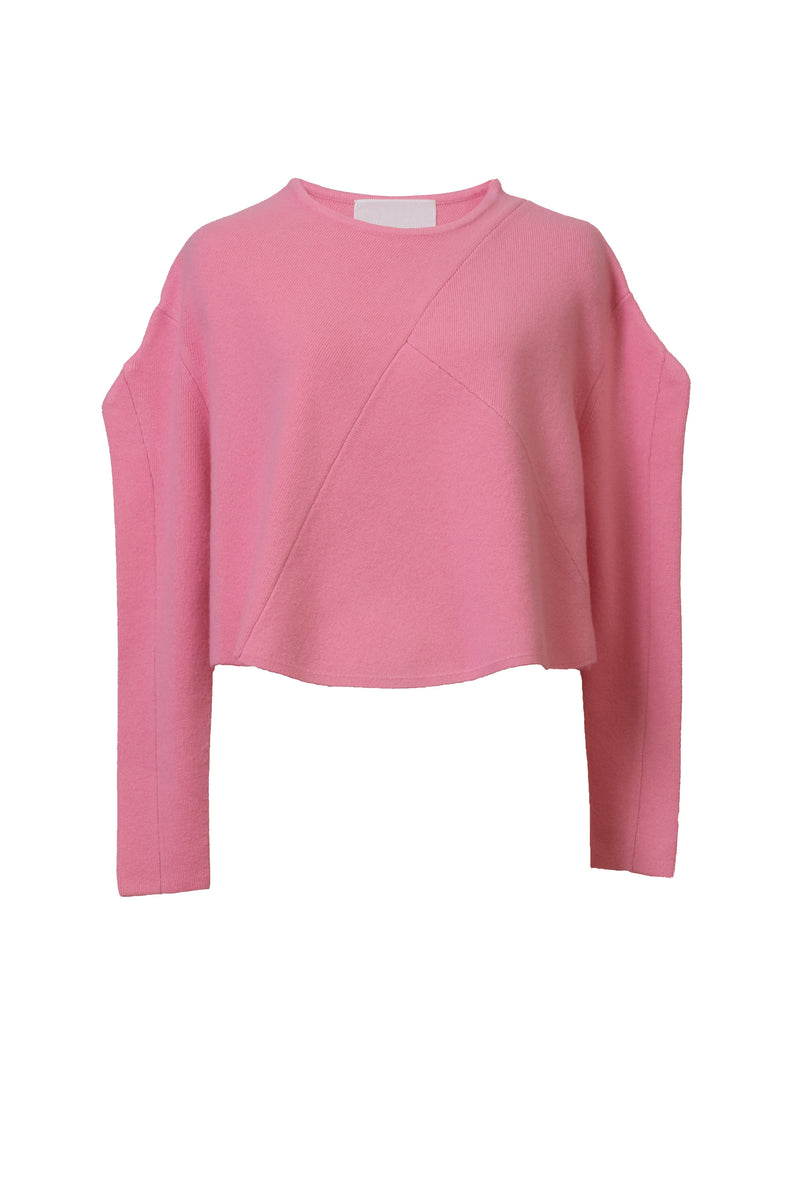 Cashmere A-Line Rib Top | Cherryblossom – MYLAN ONLINE SHOP