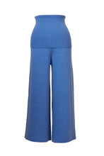 Load image into Gallery viewer, Cashmere Rib Hi Waist Pants | Sea Blue