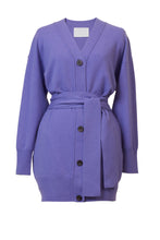 画像をギャラリービューアに読み込む, Cashmere Long Knit Cardigan | Lilac