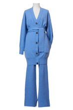画像をギャラリービューアに読み込む, Cashmere Long Knit Cardigan | Sea BLue