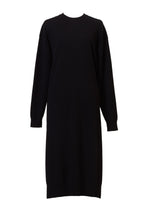 Load image into Gallery viewer, Cashmere Knit Side Slit Dress | Stone