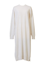Load image into Gallery viewer, Cashmere Knit Side Slit Dress | Shell White