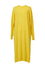 Load image into Gallery viewer, Cashmere Knit Side Slit Dress | Citrine