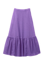 Load image into Gallery viewer, Cotton Lace Tiered Skirt | Orchid