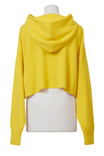 画像をギャラリービューアに読み込む, Cashmere Knit Short Hoodie | Sea BLue