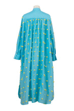 Load image into Gallery viewer, Dot Fringe Shirt Dress | Dot Fringe Sax
