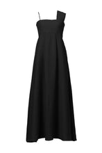 Load image into Gallery viewer, Shine Linen One Shoulder Dress | Stone