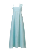 Load image into Gallery viewer, Shine Linen One Shoulder Dress | Sky