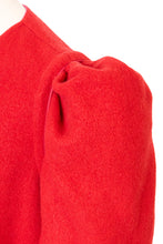画像をギャラリービューアに読み込む, Recycle Cashmere Volume Sleeve Short Coat | Fuchsia Red