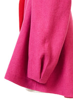 画像をギャラリービューアに読み込む, Recycle Cashmere Volume Sleeve Short Coat | Fuchsia Red