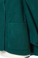 画像をギャラリービューアに読み込む, Recycle Cashmere Volume Sleeve Short Coat | Forest Blue