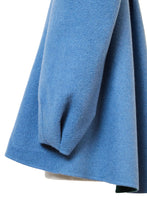 画像をギャラリービューアに読み込む, Recycle Cashmere Volume Sleeve Short Coat | Forest Blue