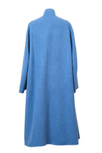 画像をギャラリービューアに読み込む, Recycle Cashmere Volume Oversized Coat | Forest Blue