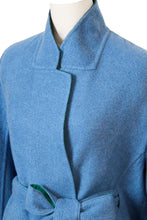 画像をギャラリービューアに読み込む, Recycle Cashmere Volume Oversized Coat | Forest Blue
