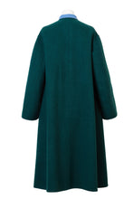 画像をギャラリービューアに読み込む, Recycle Cashmere Volume Oversized Coat | Forest Blue