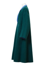 画像をギャラリービューアに読み込む, Recycle Cashmere Volume Oversized Coat | Forest Blue