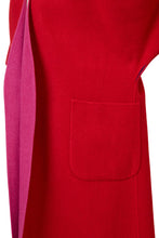 画像をギャラリービューアに読み込む, Recycle Cashmere Belted Gown Coat | Fuchsia Red