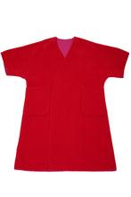 画像をギャラリービューアに読み込む, Recycle Cashmere Belted Gown Coat | Fuchsia Red