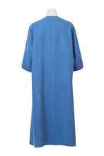 画像をギャラリービューアに読み込む, Recycle Cashmere Belted Gown Coat | Forest Blue