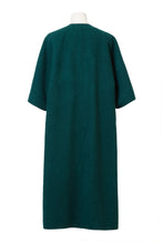 画像をギャラリービューアに読み込む, Recycle Cashmere Belted Gown Coat | Forest Blue