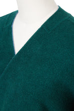 画像をギャラリービューアに読み込む, Recycle Cashmere Belted Gown Coat | Forest Blue