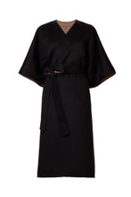 画像をギャラリービューアに読み込む, Cashmere Belted Gown Coat | Noir/Sahara