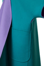 画像をギャラリービューアに読み込む, Cashmere Belted Gown Coat | Lilac/Peacock
