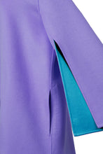 画像をギャラリービューアに読み込む, Cashmere Slit Sleeve Coat | Lilac/Peacock