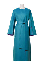 画像をギャラリービューアに読み込む, Cashmere Slit Sleeve Coat | Lilac/Peacock