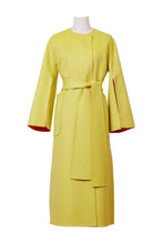 画像をギャラリービューアに読み込む, Cashmere Slit Sleeve Coat | Mandarin/Citrine