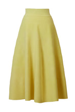 Load image into Gallery viewer, Cashmere Flare Knit Skirt | Citrine