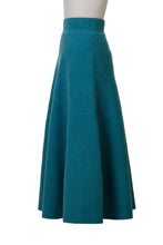 Load image into Gallery viewer, Cashmere Flare Knit Skirt | Peacock