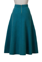 Load image into Gallery viewer, Cashmere Flare Knit Skirt | Rose